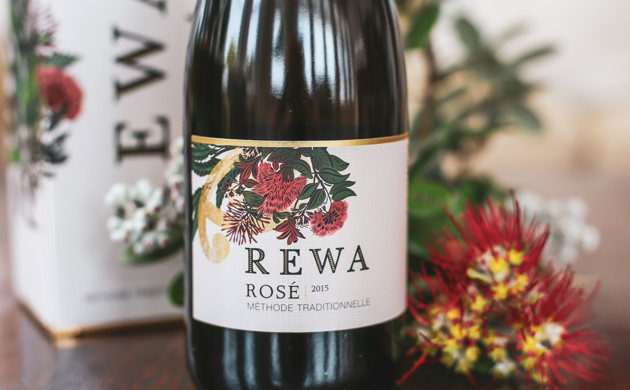 A bottle of Rewa Rosé wine
