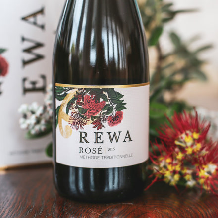 A bottle of Rewa Rosé wine