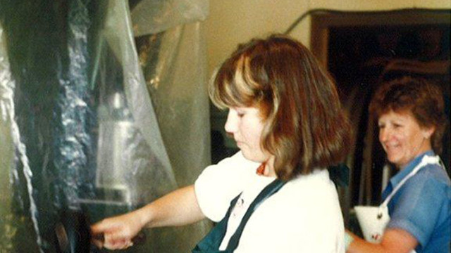 Lisa Soljian bottling wine
