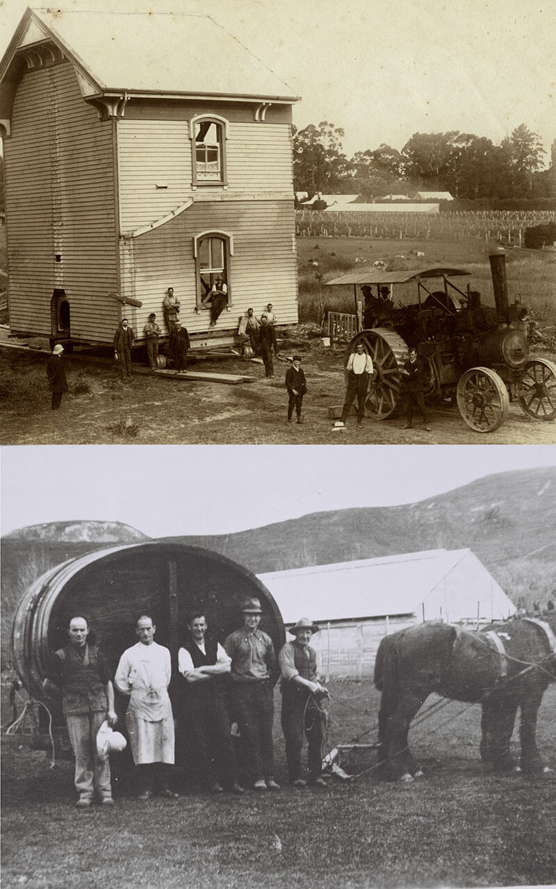 Moving La Grande Maison in 1910 Mission Esate