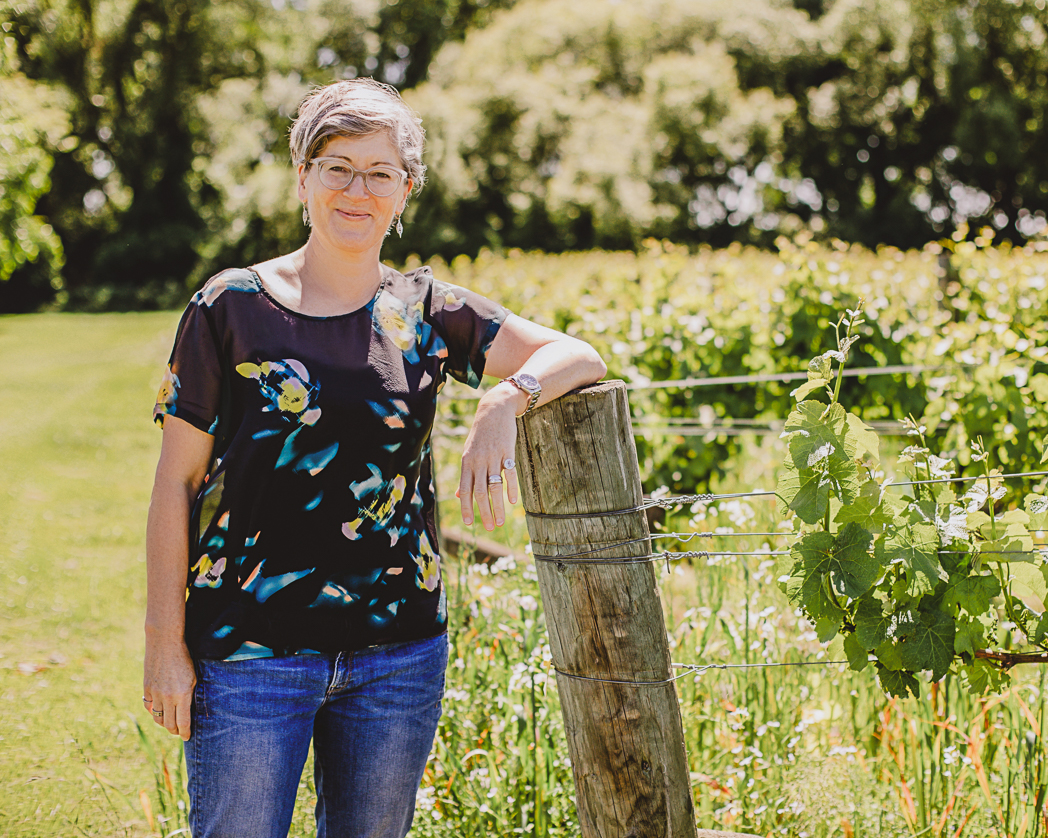 Jules Taylor in Vineyard