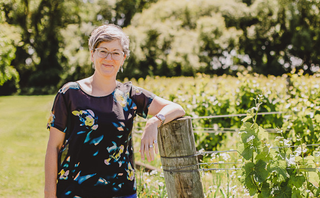 Jules Taylor in Vineyard