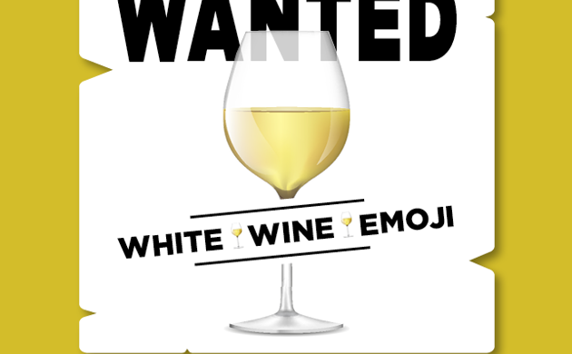 White Wine Emoji POD Image