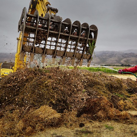Heavy machinery at TOSQ Wines.